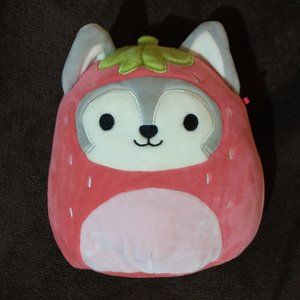 8' Ryen the Strawberry Husky squishmallow, BNWT